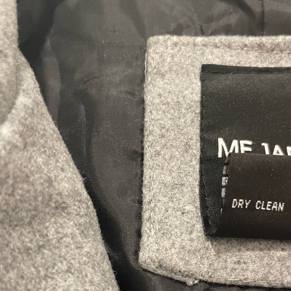 NWT Me Jane Juniors Medium Gray Trench Coat - Picture 4 of 4